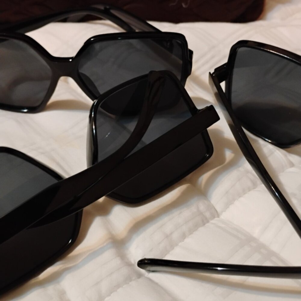 🔥2Pk Fire Hot Mama New 2025🔥Wet Black Sexy Oversized Anti-Glare Eye Wear - Picture 4 of 6